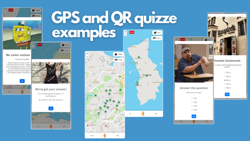 7. Energise Events with interactive GPS or QR code Quizzes