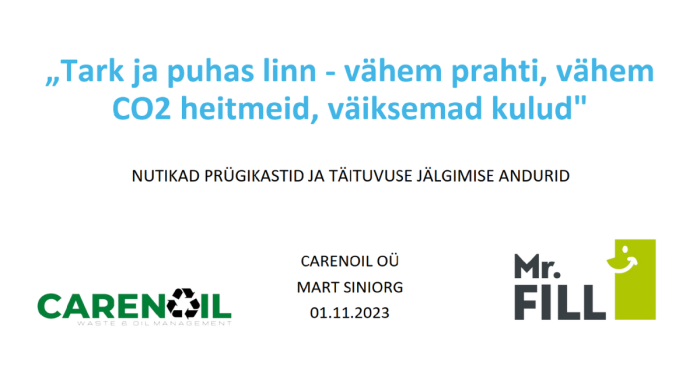 NUTIKAD PRÜGIKASTID JA TÄITUVUSE JÄLGIMISE ANDURID