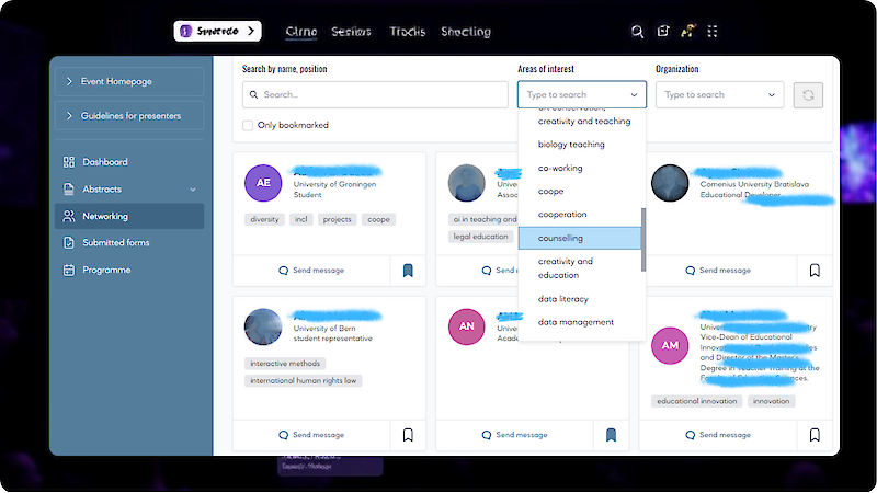6. Tinklų kūrimas ir dalyvavimas