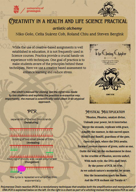 Creativity in a health and life science practical