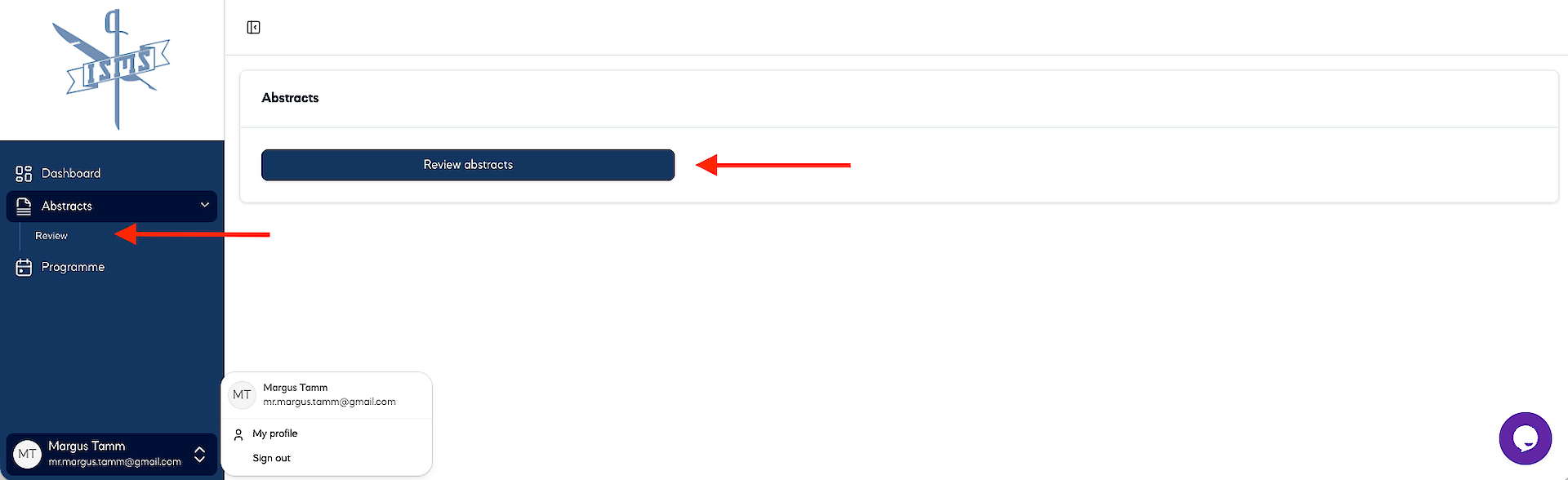 3. Reviewer screen