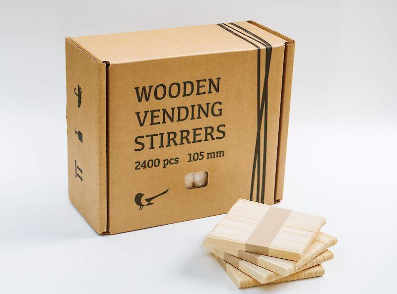 Wooden stirrer 105 mm.